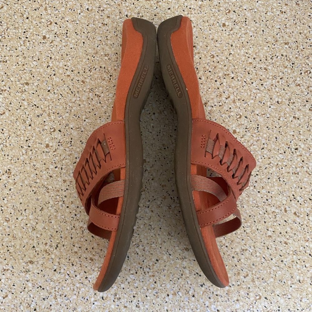 NWOT Merrell Around Town Slide Slide Redwood Sandal US Women Size 8 - Picture 8 of 10